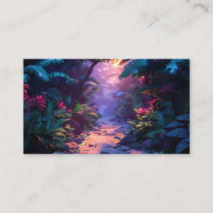 Tropical Hawaiian Walking Path  Business Card