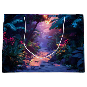 Tropical Hawaiian Walking Path Large Gift Bag