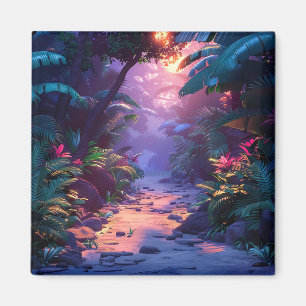 Tropical Hawaiian Walking Path Magnet