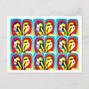 Tropical heat art postcard
