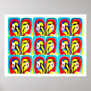 Tropical heat art poster