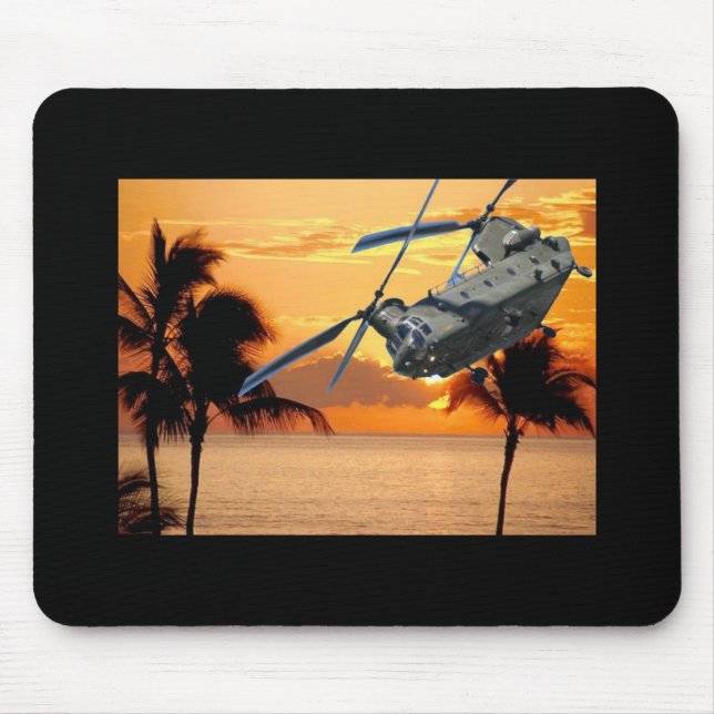 Tropical Helicopter Mouse Mat (Front)