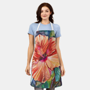 Tropical Hibiscus 5 Apron