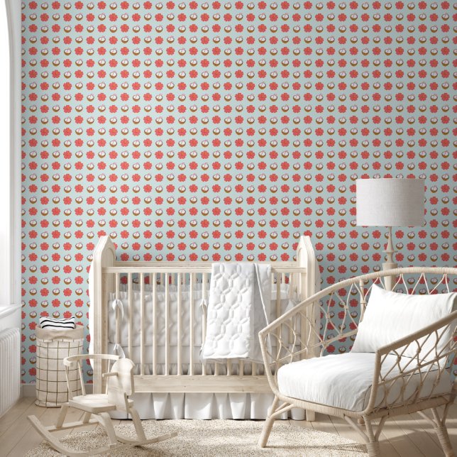 Tropical Hibiscus and Coconut Refreshment Wallpaper (Kids)