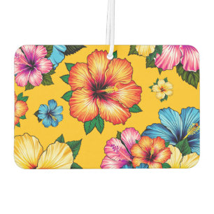 Tropical Hibiscus Car Air Freshener