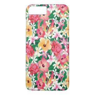 Tropical Hibiscus Floral Pattern 2 iPhone 8 Plus/7 Plus Case