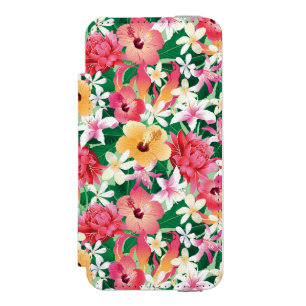 Tropical Hibiscus Floral Pattern Incipio Watson™ iPhone 5 Wallet Case