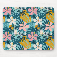 Tropical Hibiscus Floral Pattern