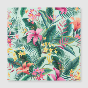 Tropical Hibiscus: Floral Seamless Pattern