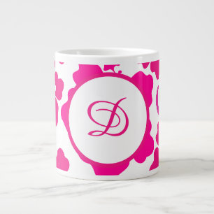 tropical hibiscus flower hawaii pink floral large coffee mug