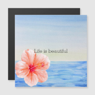 Tropical Hibiscus Flower Ocean