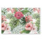 Tropical hibiscus flowers foliage pattern