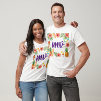 Tropical Hibiscus Frame Aloha Vibes