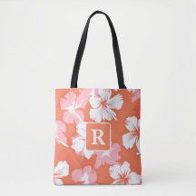 Tropical Hibiscus Monogram personalised