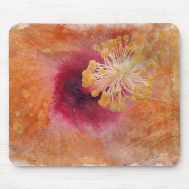 Tropical Hibiscus Mouse Mat (Front)
