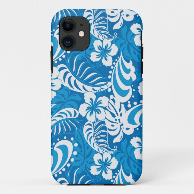 Tropical Hibiscus Pattern Case-Mate iPhone Case (Back)