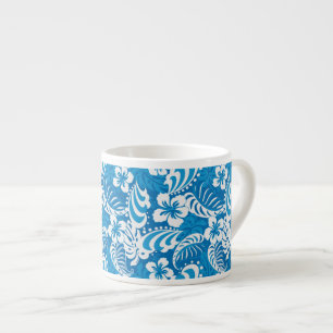 Tropical Hibiscus Pattern Espresso Cup