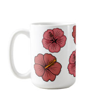 Tropical hibiscus pattern personalised 