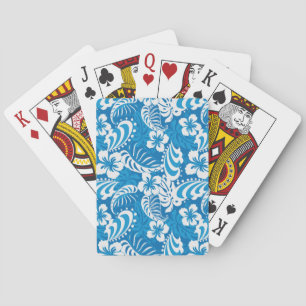 Tropical Hibiscus Pattern Playing Cards