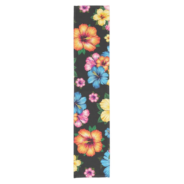 Tropical Hibiscus Short Table Runner (Front)