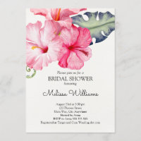 Tropical Hibiscus Summer Bridal Shower