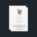 Tropical Hibiscus Summer Wedding Itinerary Programme<br><div class="desc">A minimalist tropical Hibiscus monogram wedding design. A simple design that uses a watercolor illustrations or tropical Hibiscus flowers to create an elegant classic monogram. A charming green and white tropical beach design with rustic strokes and classy script typography. An elegant botanical summer themed wedding Itinerary program card design with...</div>