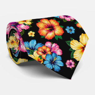 Tropical Hibiscus Tie