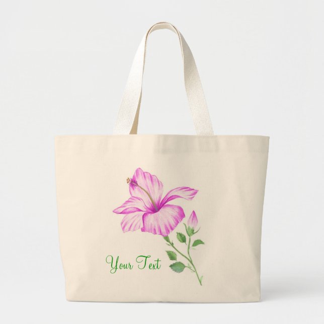 Tropical Hibiscus tote bag (Front)