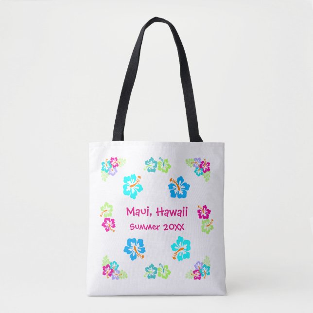 Tropical Hibiscus - Tote Bag (Front)