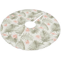 Tropical Hisbiscus Palm Tree Pattern