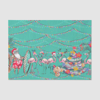 Tropical Holiday Christmas Tissue Paper