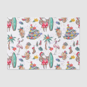 Tropical Holiday Christmas Tissue Paper