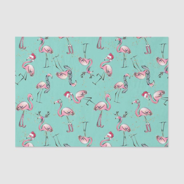 Tropical Holiday Christmas Tissue Paper (Front)