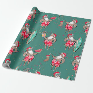 Tropical Holiday Christmas Wrapping Paper