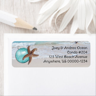 Tropical Holiday Ocean Starfish Return Address