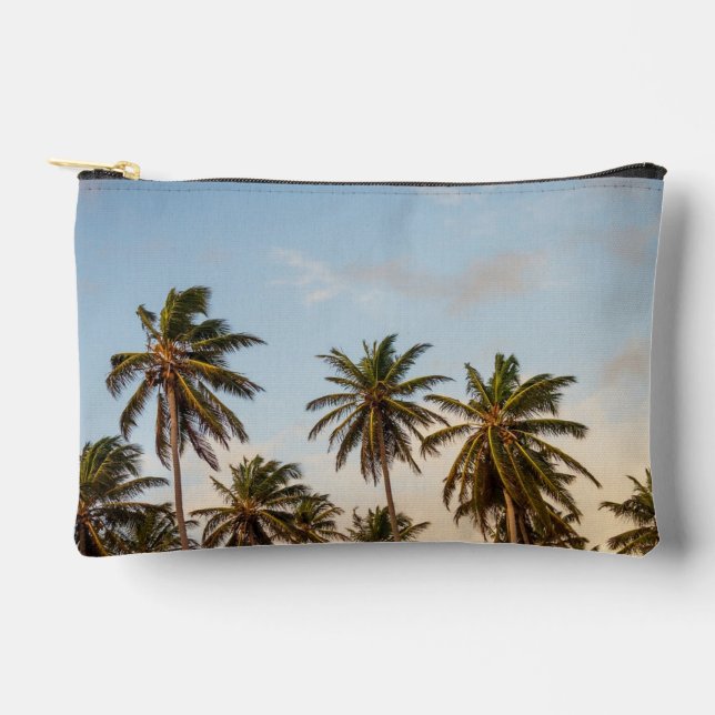 Tropical Holiday Palm Trees Accessory Pouch (Front)