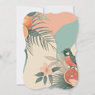 Tropical Humming Bird Card