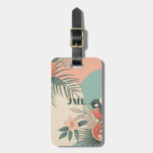 Tropical Humming Bird Luggage Tag