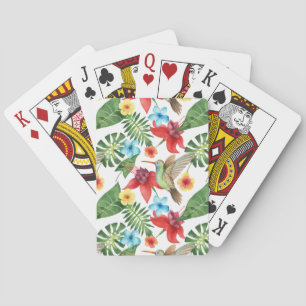 Tropical Hummingbird Playing Cards