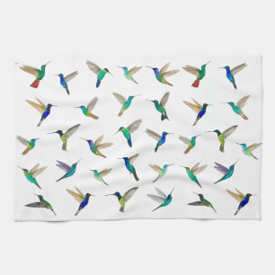 Tropical Hummingbirds Tea Towel