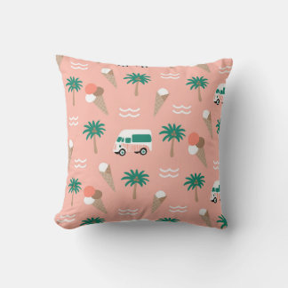 Tropical Ice Cream Adventure Cushion