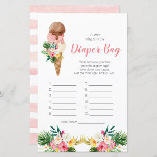 Tropical Ice Cream Guess What's In the Diaper Bag