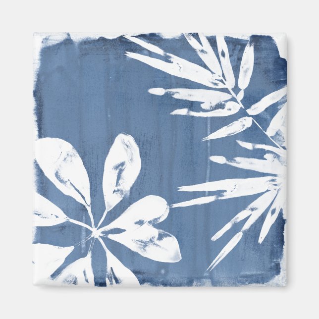 Tropical Indigo Impressions - Tropical Greenery Magnet (Front)