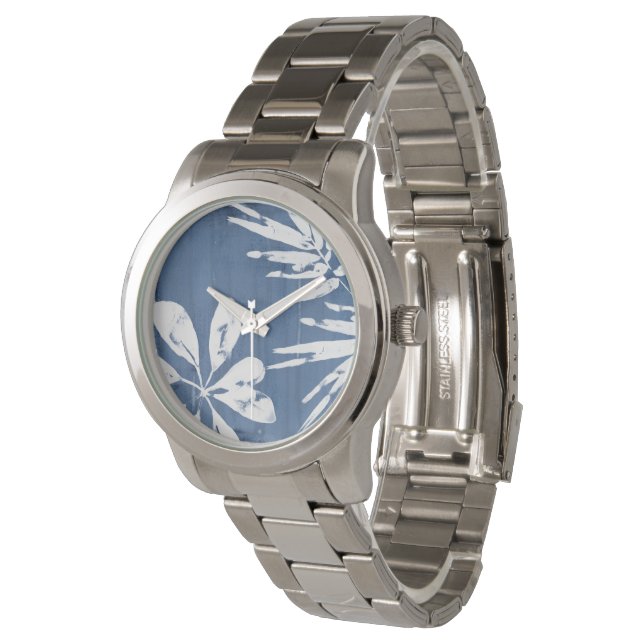Tropical Indigo Impressions - Tropical Greenery Watch (Angled)