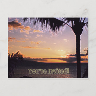 Tropical Invitation Postcard