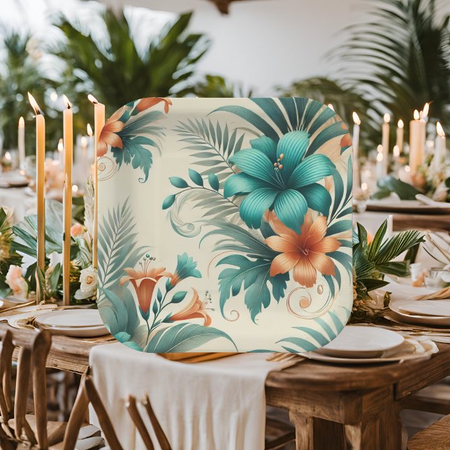 Tropical Iridescence Paper Plates (Creator Uploaded)