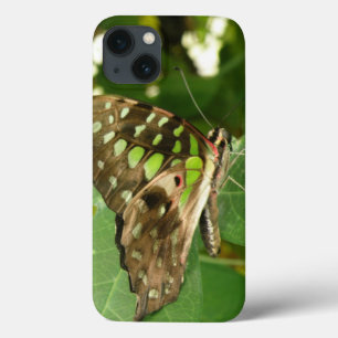 Tropical Iridescent Green Butterfly iPad Case