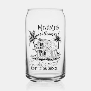 Tropical Island Beach Hut Name Est Mr And Mrs Can Glass