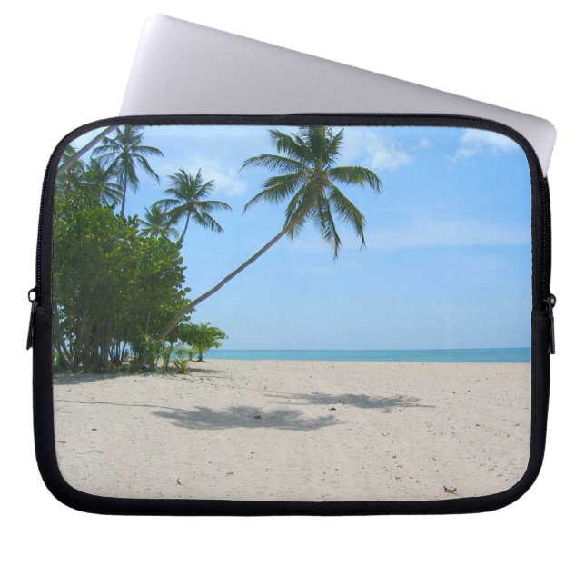 Tropical Island Beach Laptop Bag (Front)