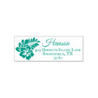 Tropical Island Beach Pink | Return Address Stamp